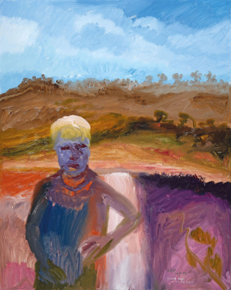 Arthur Boyd at Fitzroy Falls by Sidney Nolan
