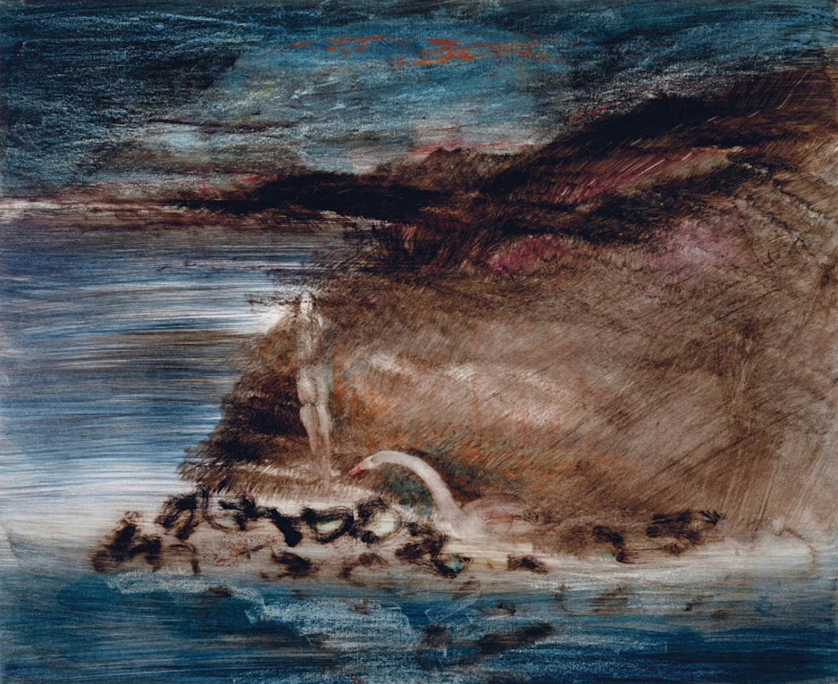 Leda and the Swan by Sidney Nolan