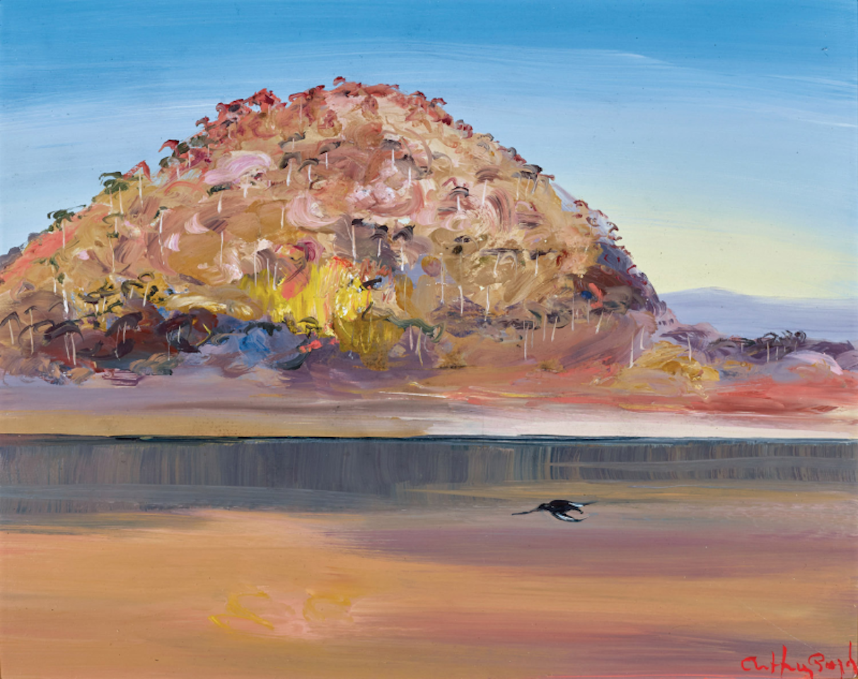 Riversdale Hill with Single Blackbird by Arthur Merric Bloomfield Boyd