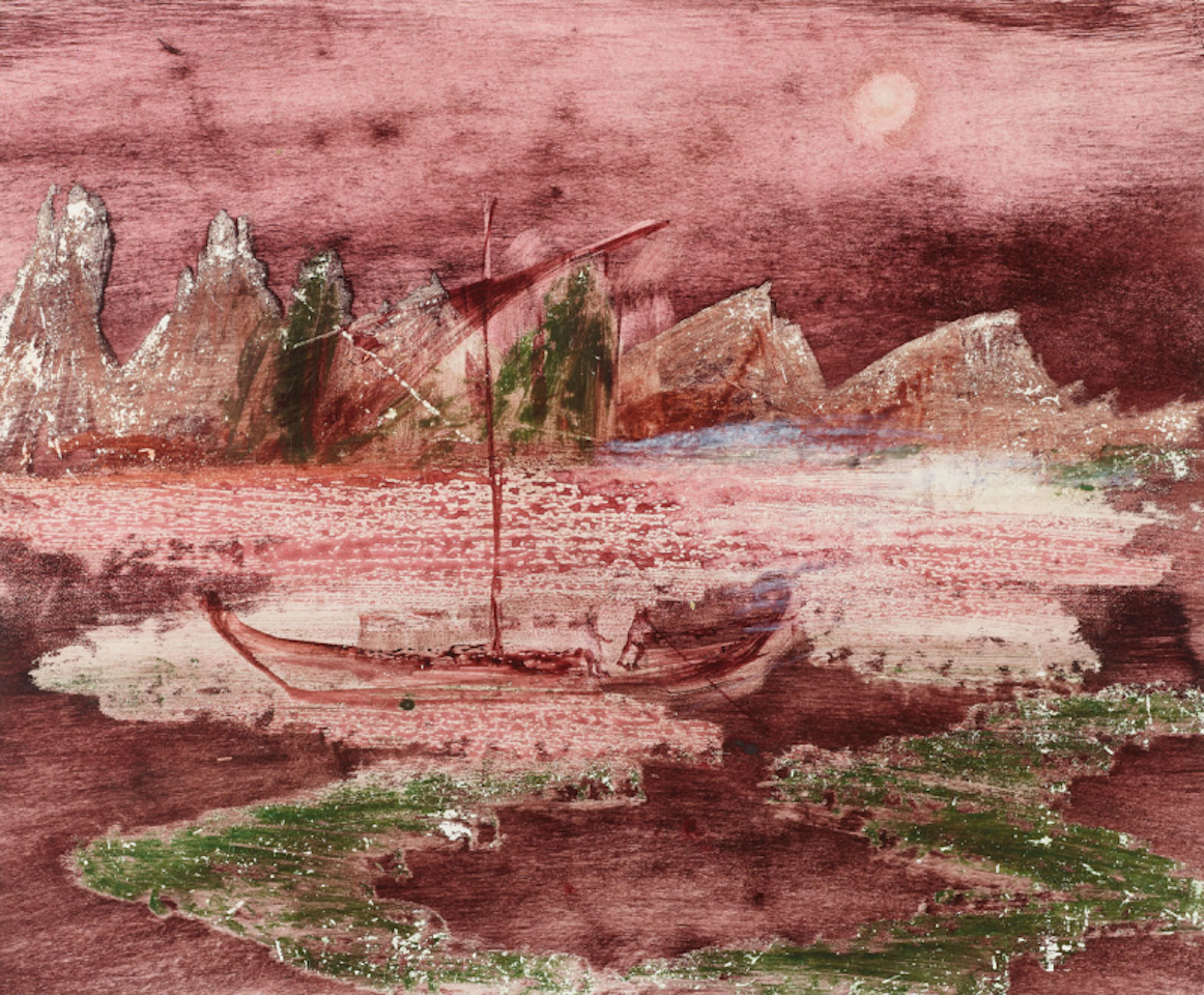 Landscape with Boat by Sidney Nolan