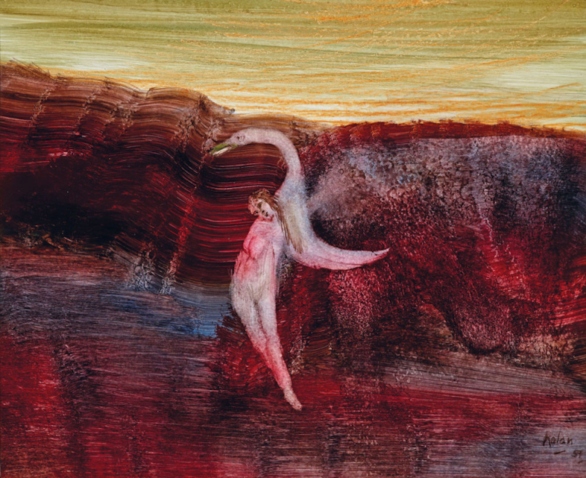 Leda and the Swan by Sidney Nolan