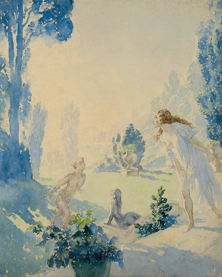 Blue Nymphs by Norman Alfred Williams Lindsay