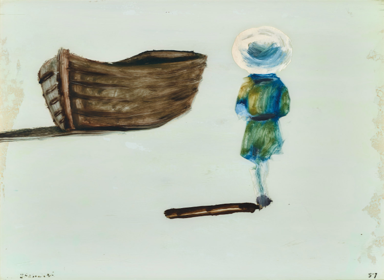 Girl and Boat by Charles Blackman