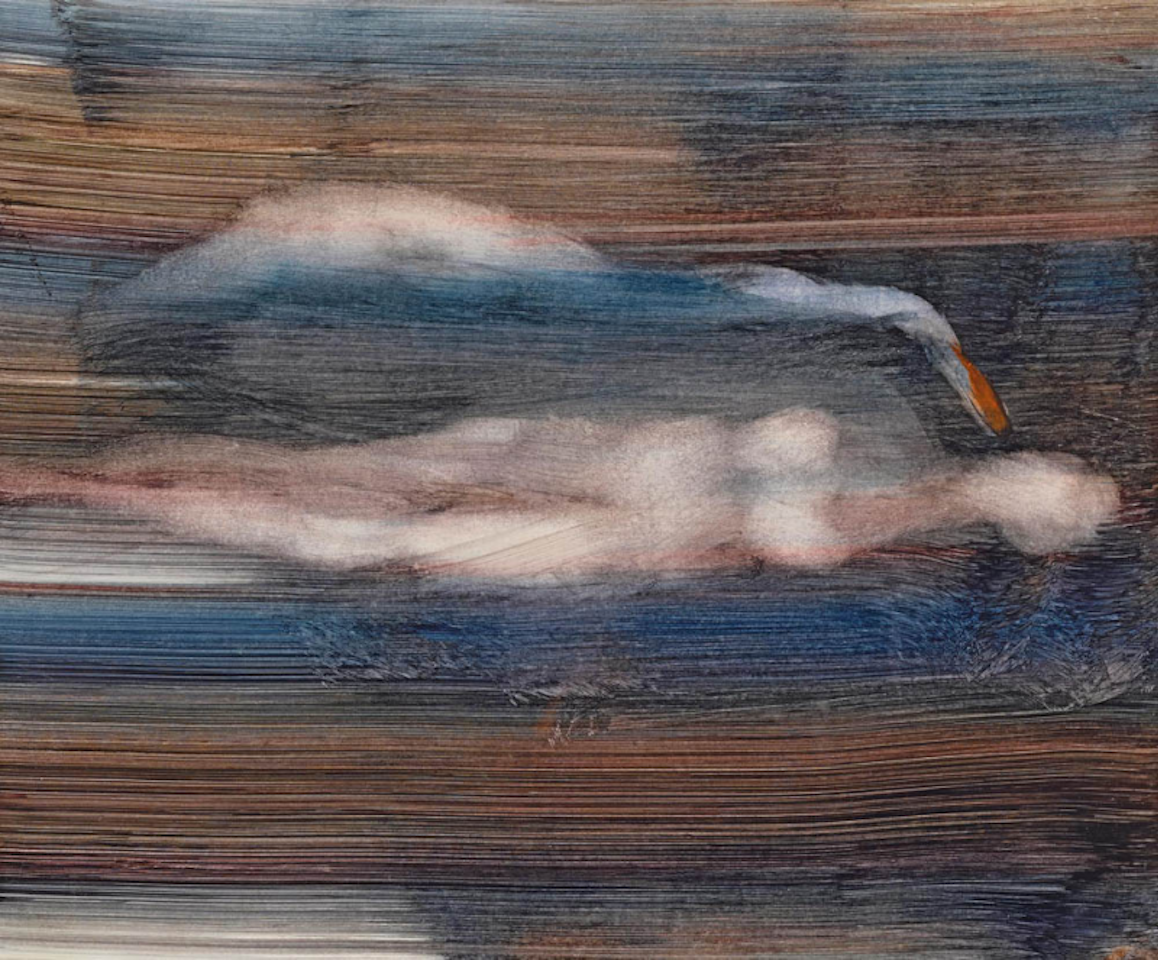 Untitled (Leda and the Swan); by Sidney Nolan