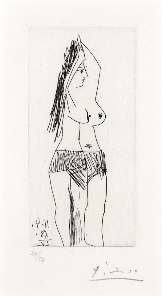 Femme se Coiffant (from La Célestine) by Pablo Picasso