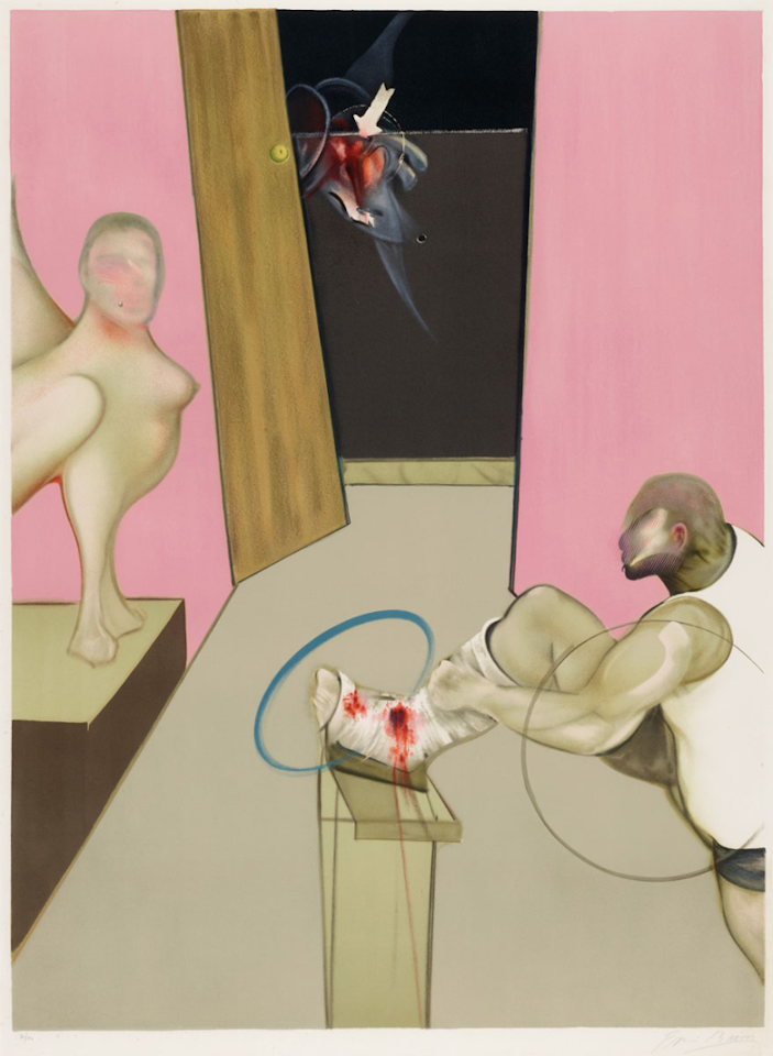 Oedipus and the Sphinx after Ingres by Francis Bacon