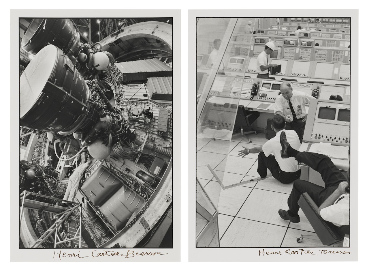 SATURN V ROCKET, JOHN F. KENNEDY SPACE CENTRE, CAPE CANAVERAL,; JOHN F. KENNEDY SPACE CENTRE, CAPE CANAVERAL; SATURN V ROCKET, JOHN F. KENNEDY SPACE CENTRE, CAPE CANAVERAL; JOHN F. KENNEDY SPACE CENTRE, CAPE CANAVERAL by Henri Cartier-Bresson