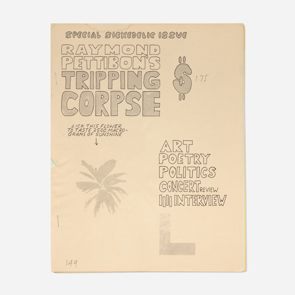 Tripping Corpse artist"s book by Raymond Pettibon