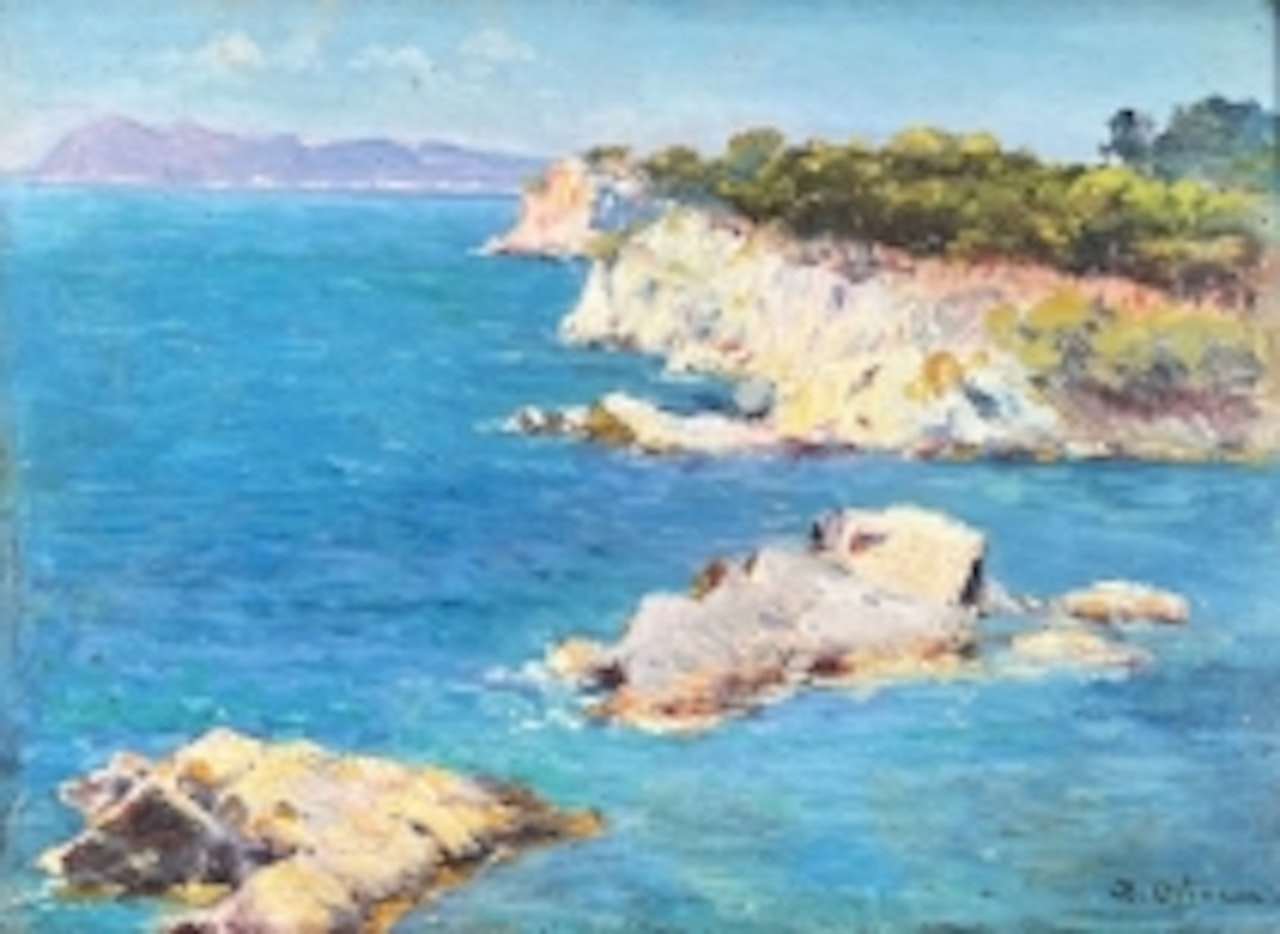 Landscape of Saint-Honorat by Jean Baptiste Olive