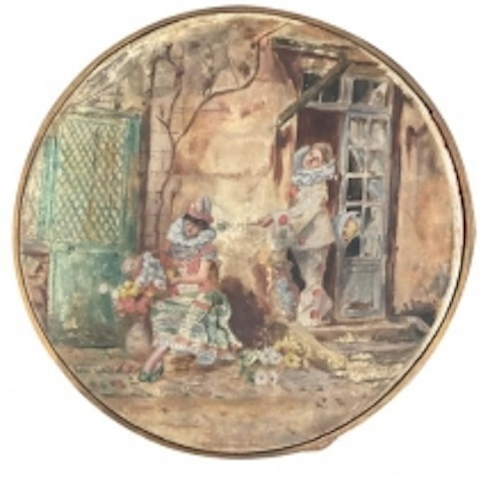 Pierrot and Colombine by French School
