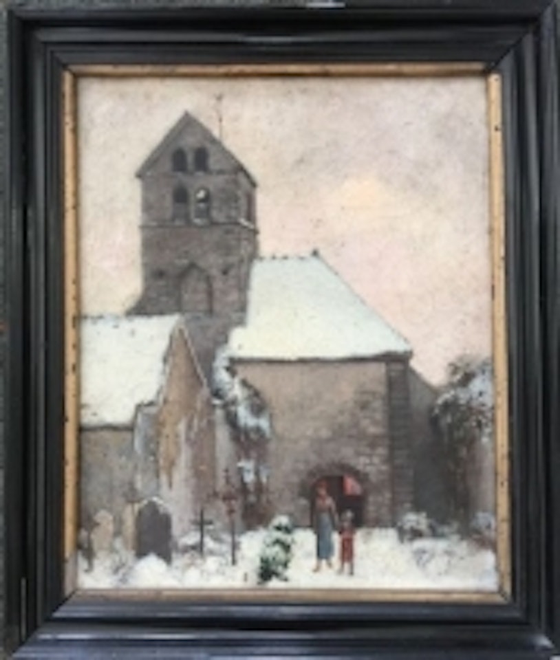 The church of Arbonne, near Fontainebleau by French School