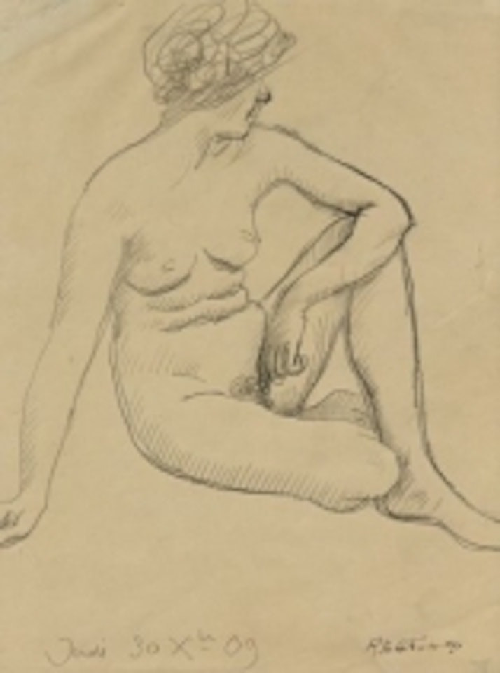 Seated nude by Roger de la Fresnaye