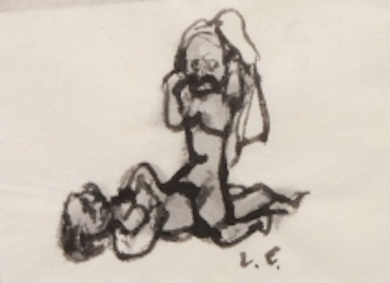 "La pause" by Leonard Tsuguharu Foujita
