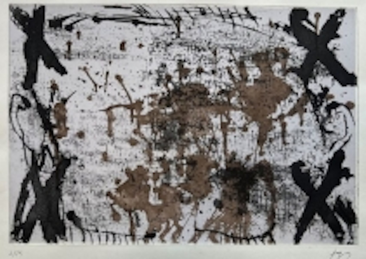"The four crosses" by Antoni Tapies