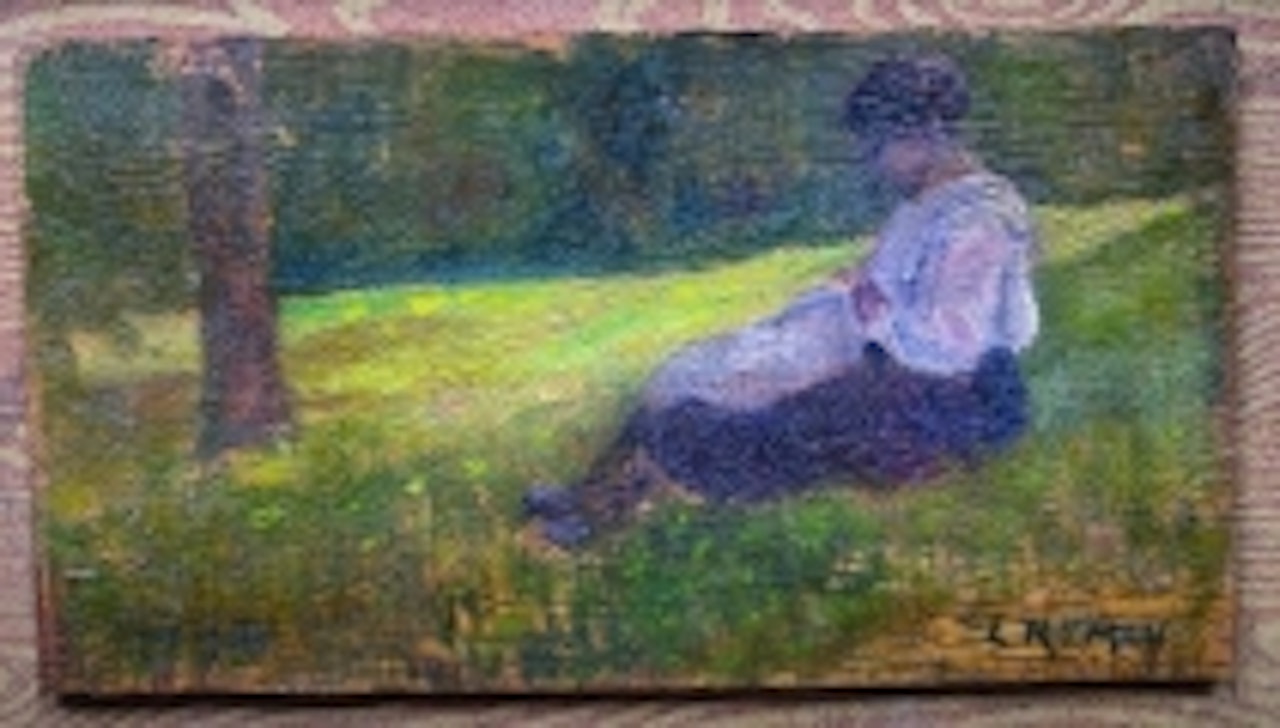 Woman in the Garden by Louis Ritman