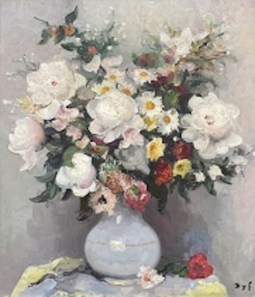 Vase of flowers by Marcel Dyf