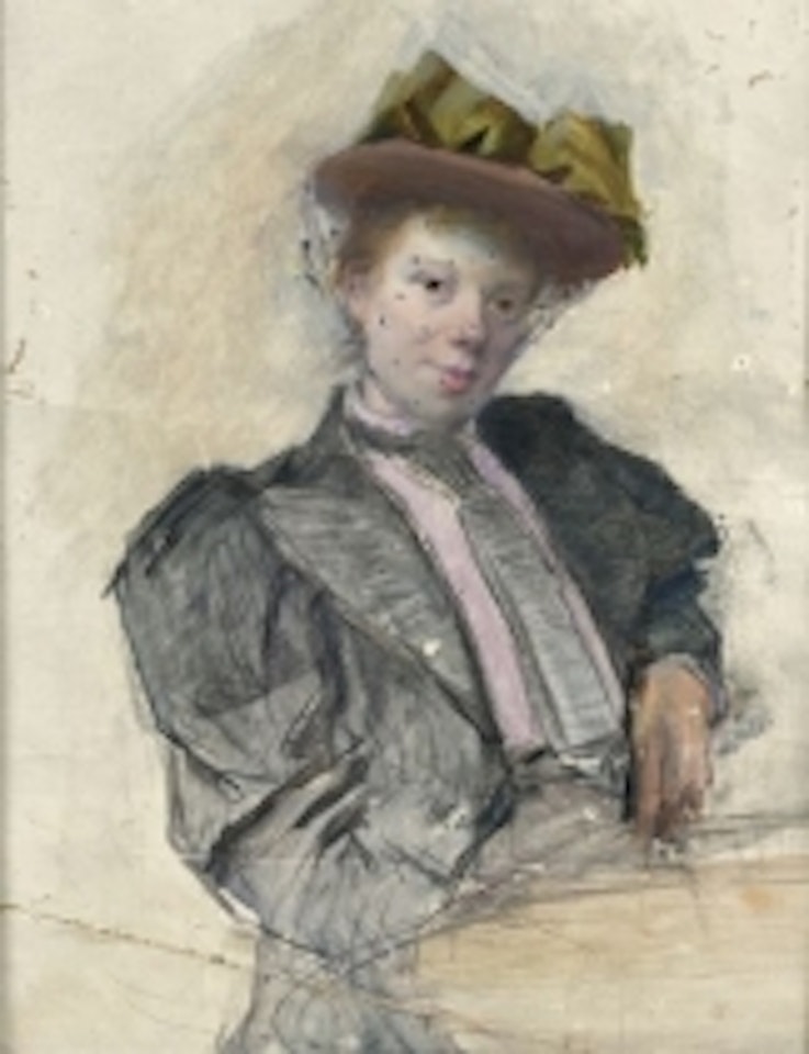 Portrait of a woman with a veil by French School