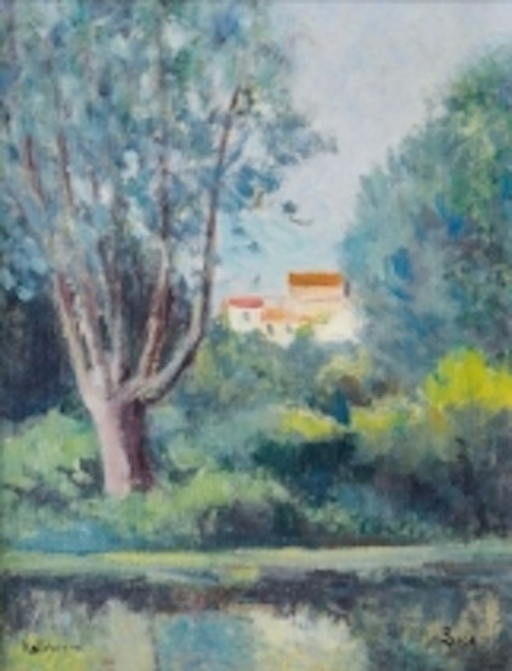 Landscape of Rolleboise by Maximilien Luce