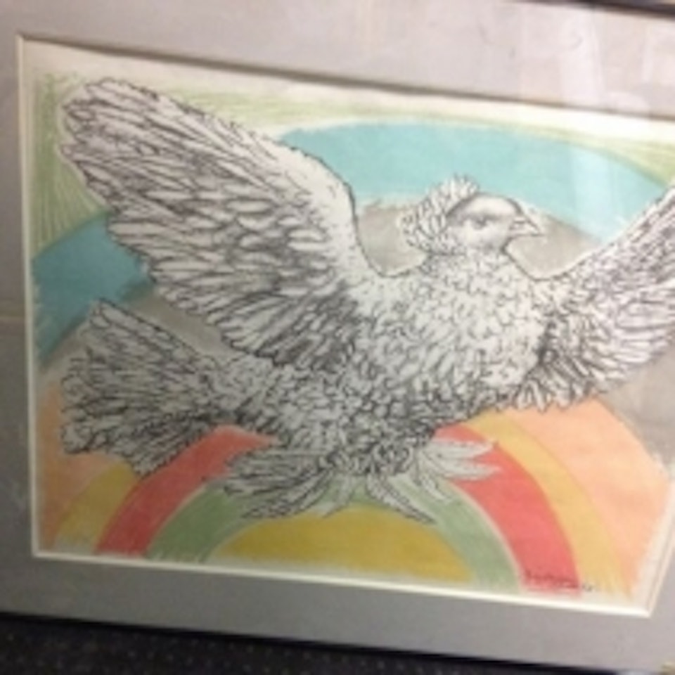 After “The Dove of Peace” by Pablo Picasso