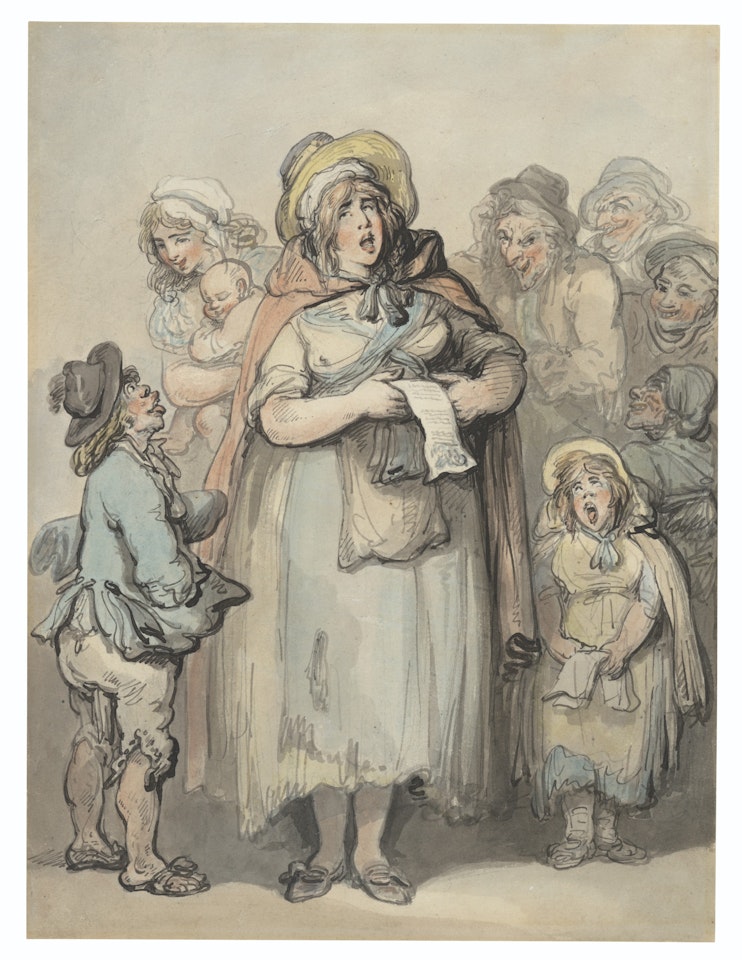 The Ballad Singers by Thomas Rowlandson