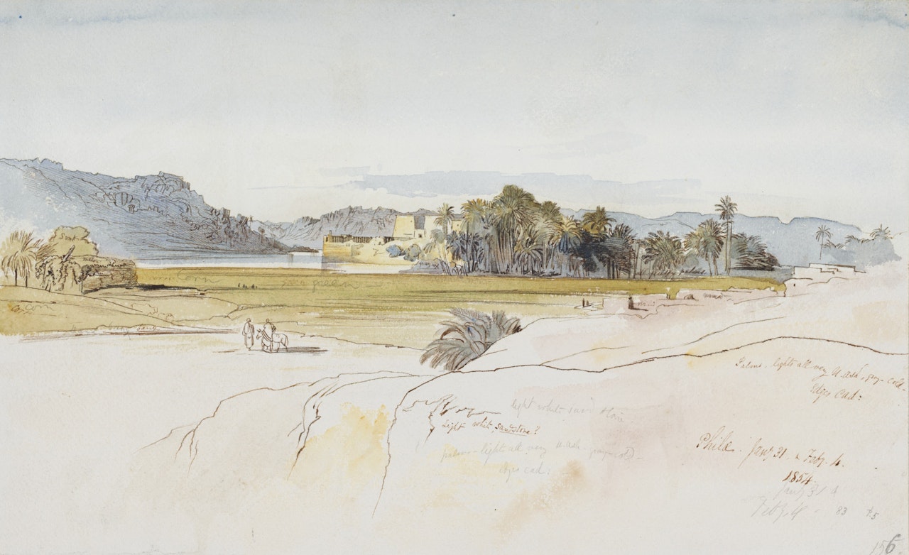 Philae, Egypt by Edward Lear