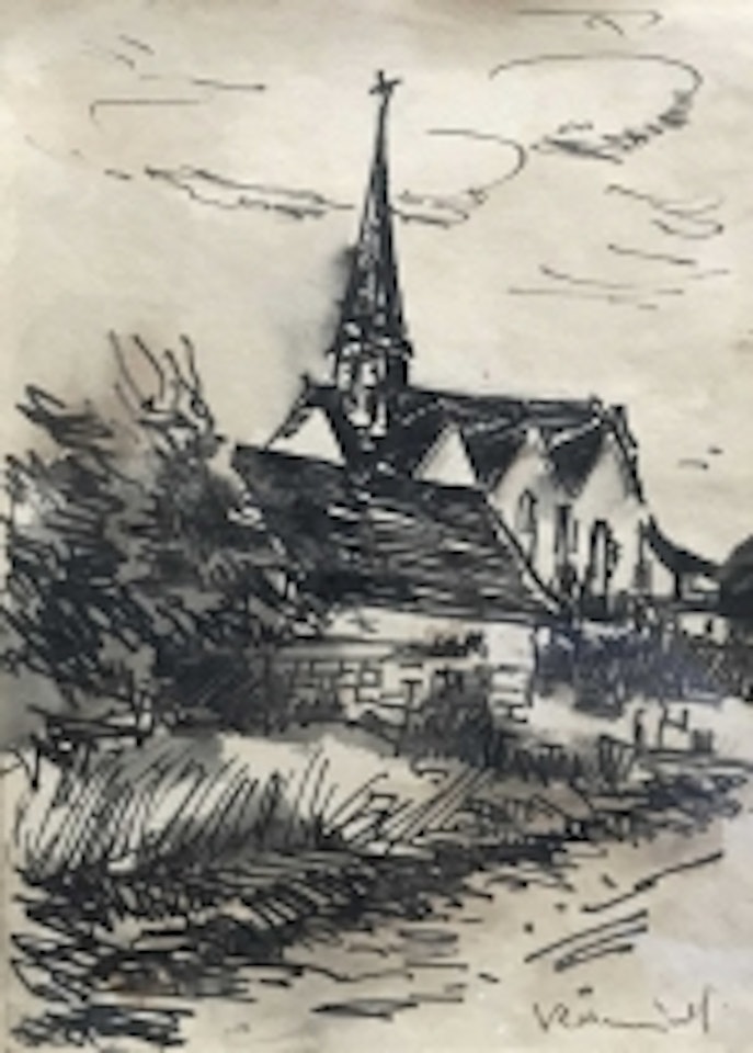 church of Beauche (Eure-et-Loir) by Maurice de Vlaminck