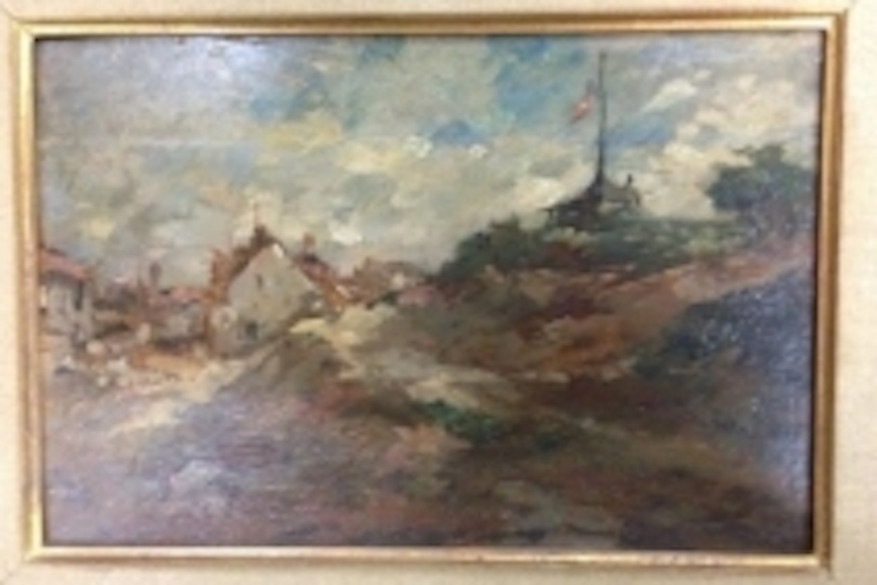 Country landscape by French School