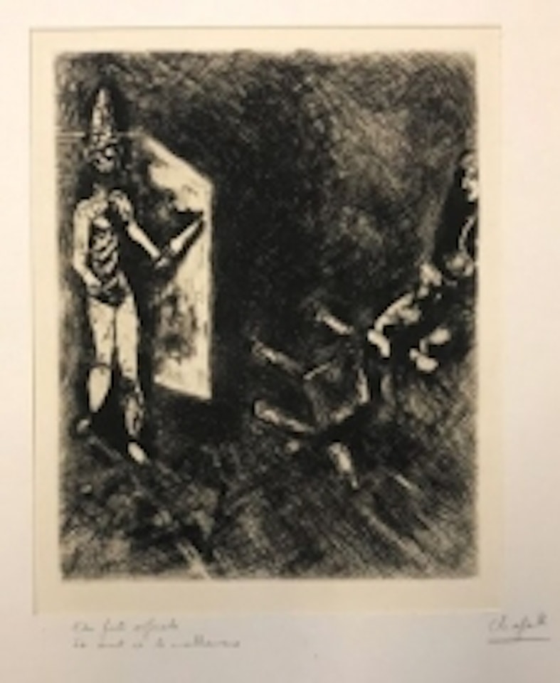 Death and the unfortunate by Marc Chagall