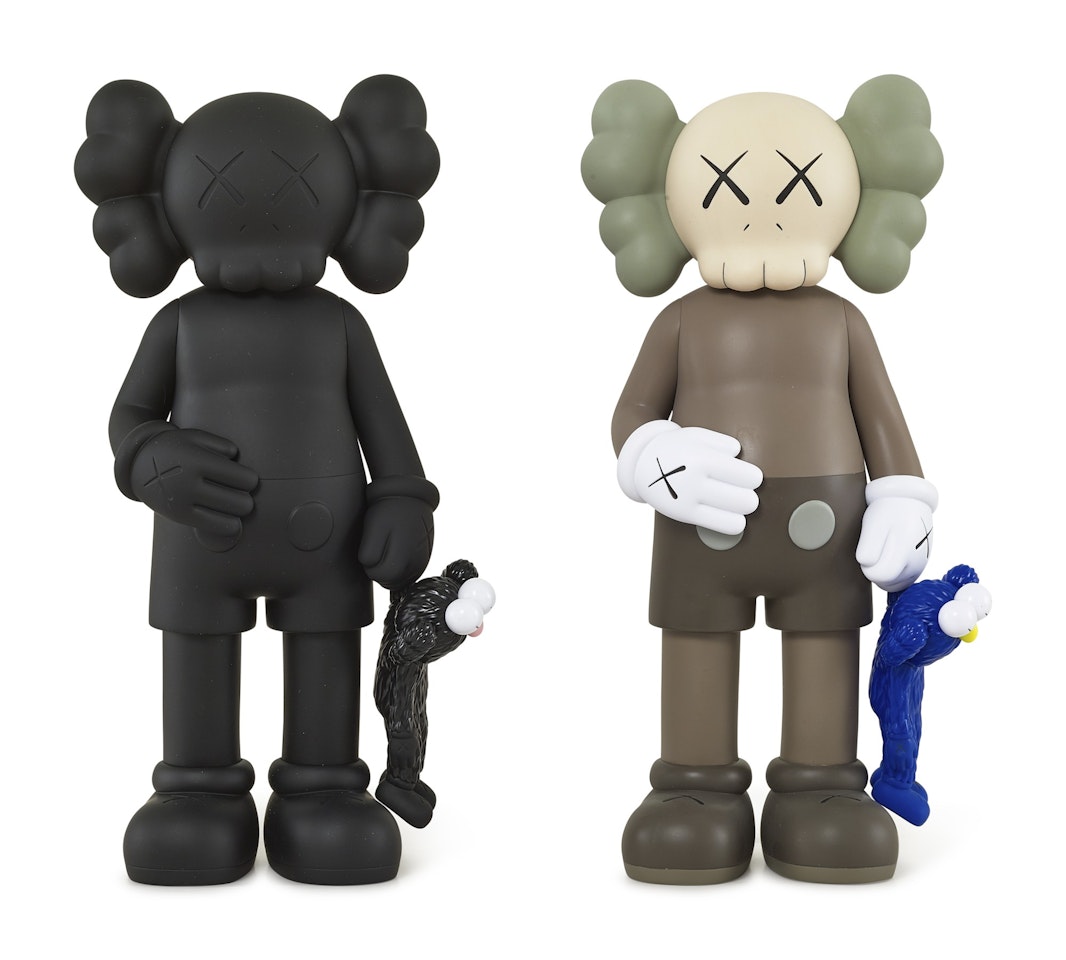 SHARE (BROWN/BLACK) (TWO WORKS) by Kaws