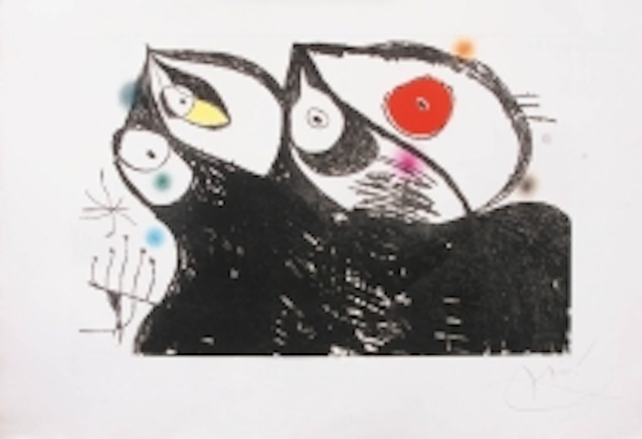 "Les hirondelles" by Joan Miró