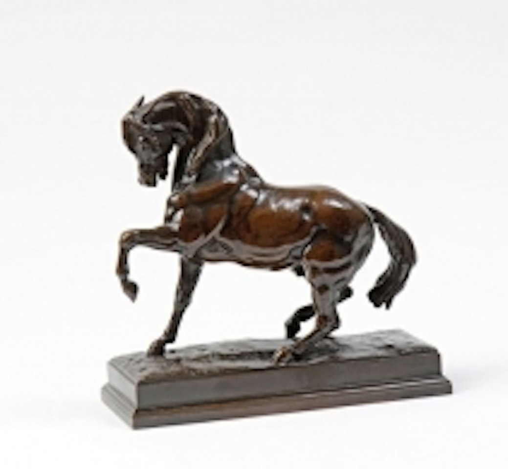 "Turkish Horse", № 3 (front left raised, square terrace) by Antoine-Louis Barye
