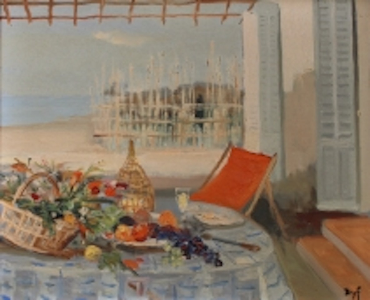 The terrace in front of the sea by Marcel Dyf