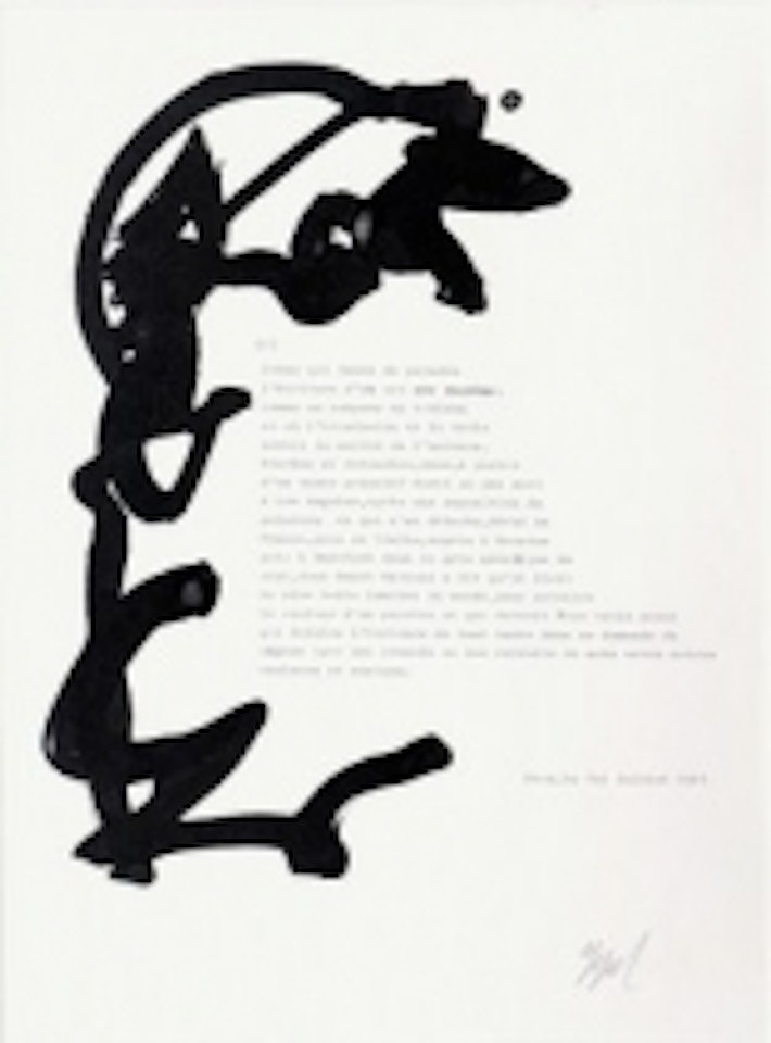 Portrait of the painted man by Karel Appel