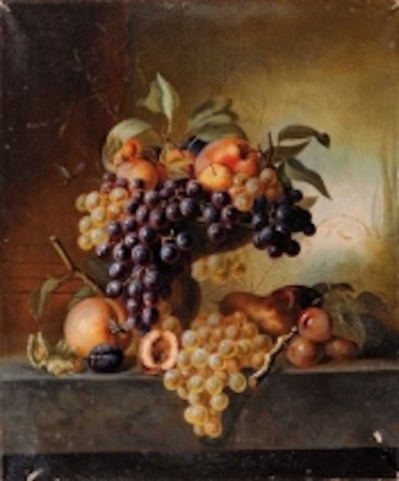 Still life with grapes by French School