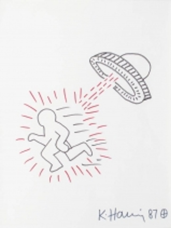 "The flying saucer" by Keith Haring