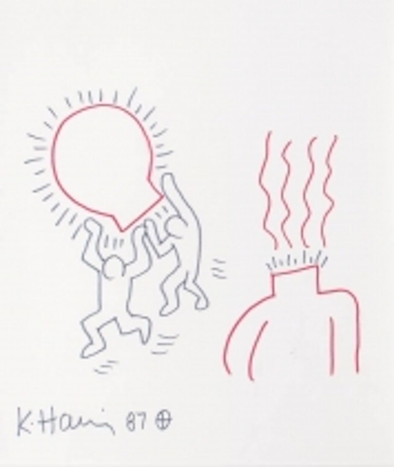 "The man without a head" by Keith Haring