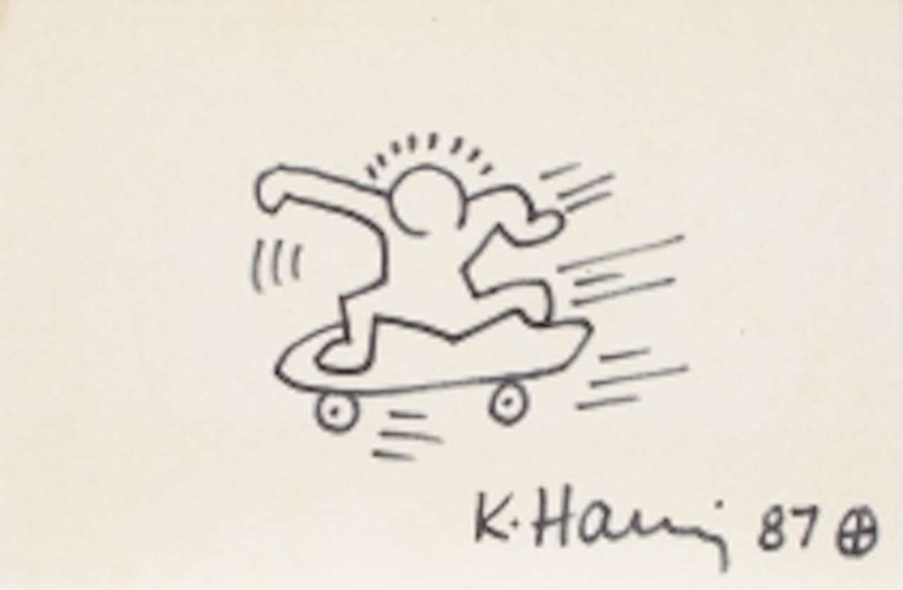 "The skateboarder" by Keith Haring