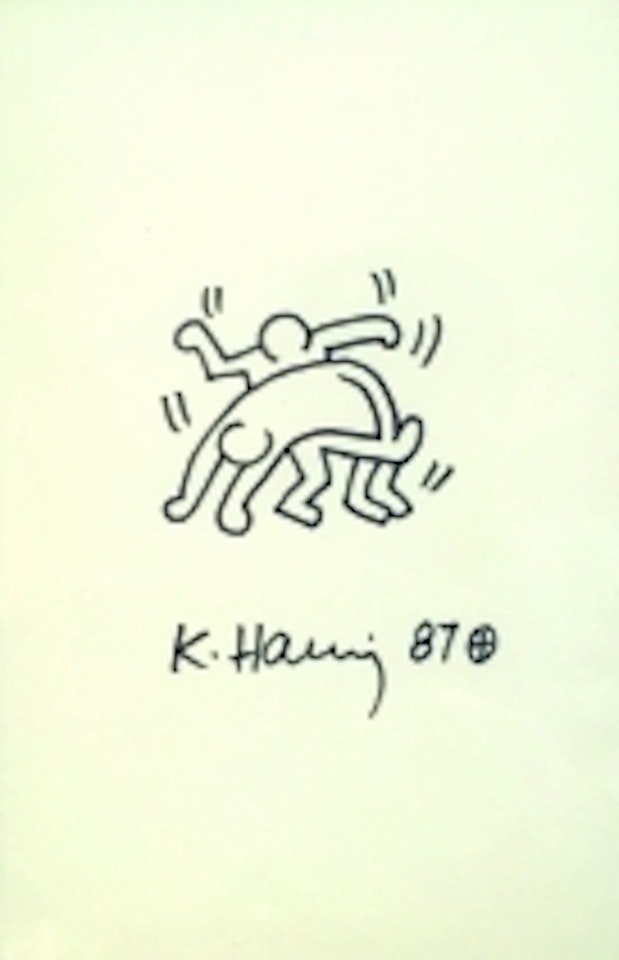 Two dancers by Keith Haring