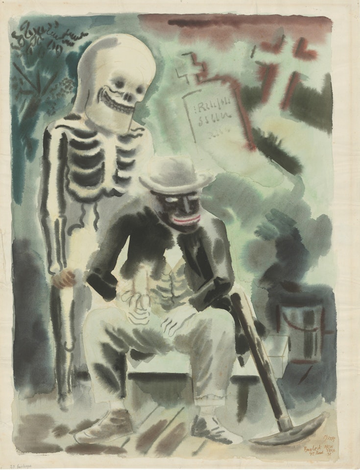 Burlesque Show, New York by George Grosz