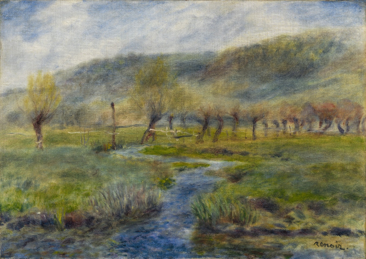 La prairie by Pierre-Auguste Renoir