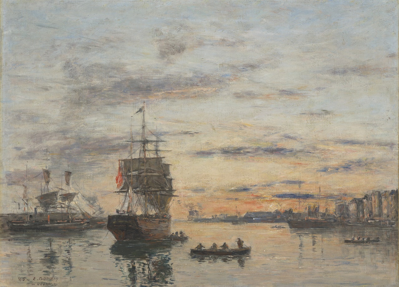 Le Havre. L’avant-port by Eugène Boudin