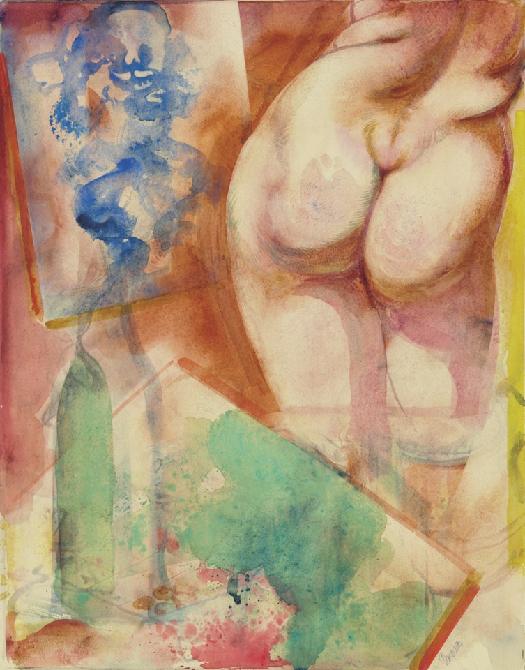 Model in the studio by George Grosz