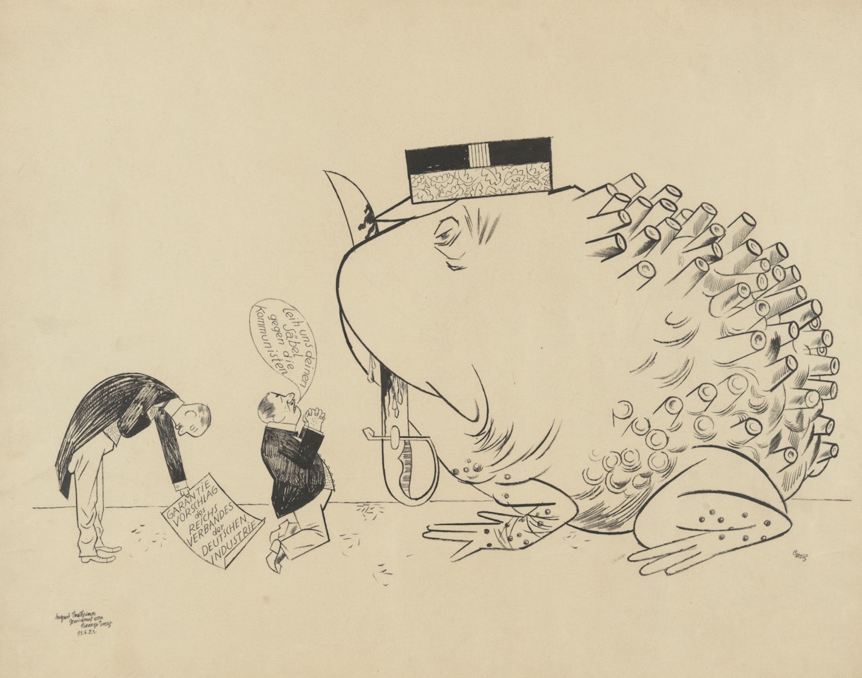 Garantievorschlag des Reichsverbandes der Deutschen Industrie by George Grosz