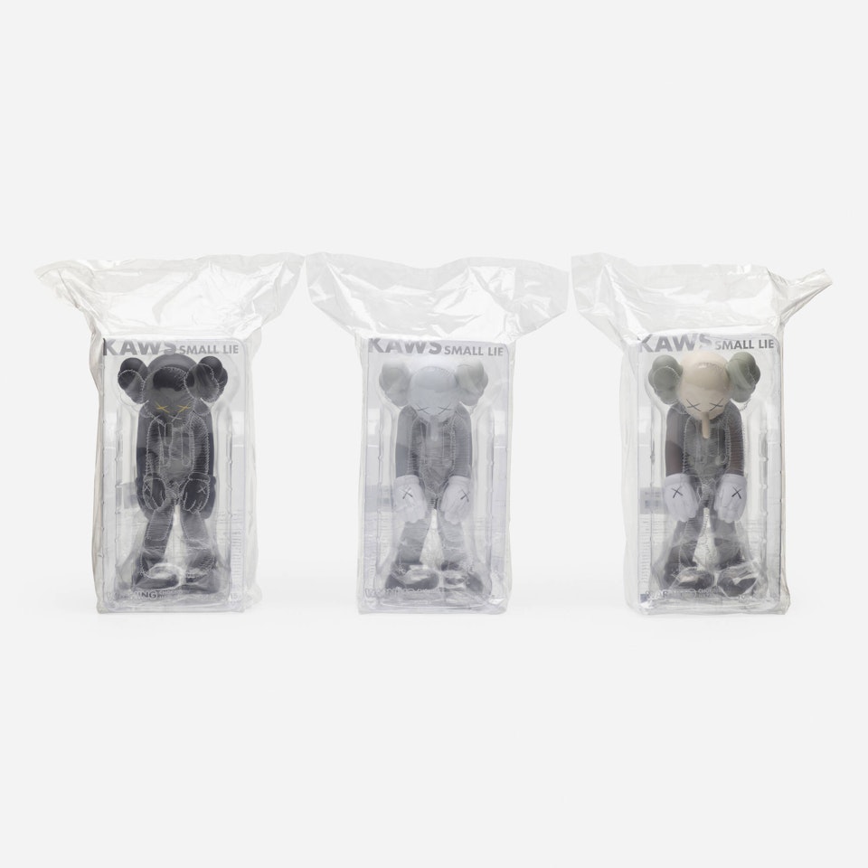 Small Lie, set of three by Kaws