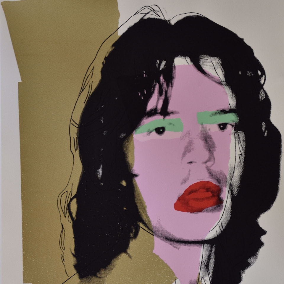 "Mick Jagger" by Andy Warhol