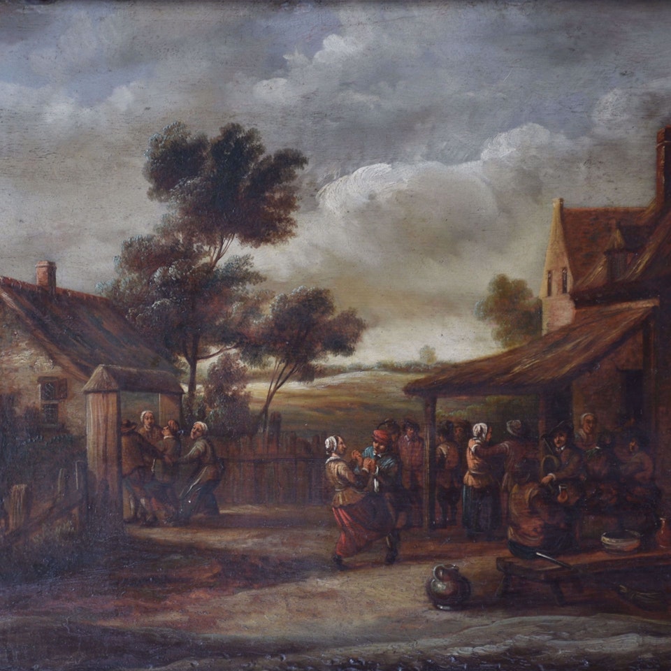Village festival at the inn by Flemish School