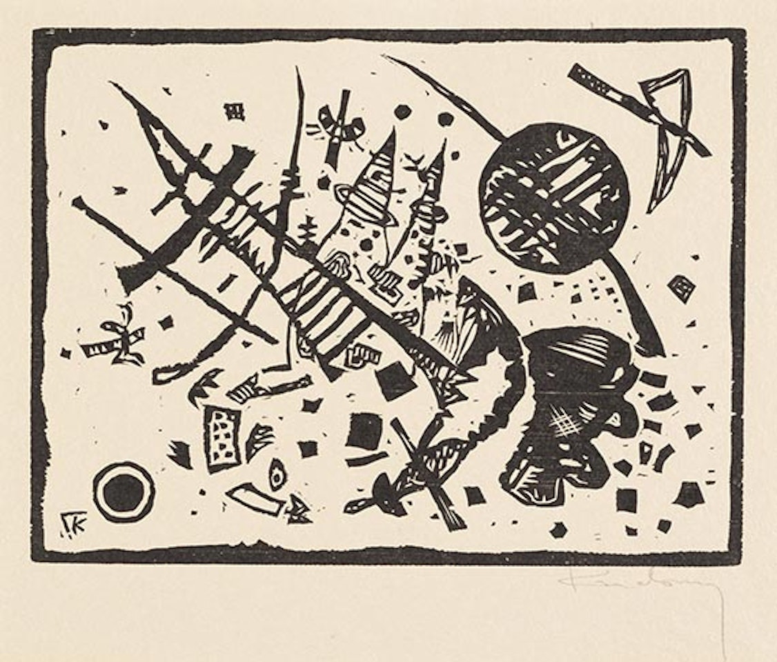 Holzschnitt für die Ganymed-Mappe by Wassily Kandinsky