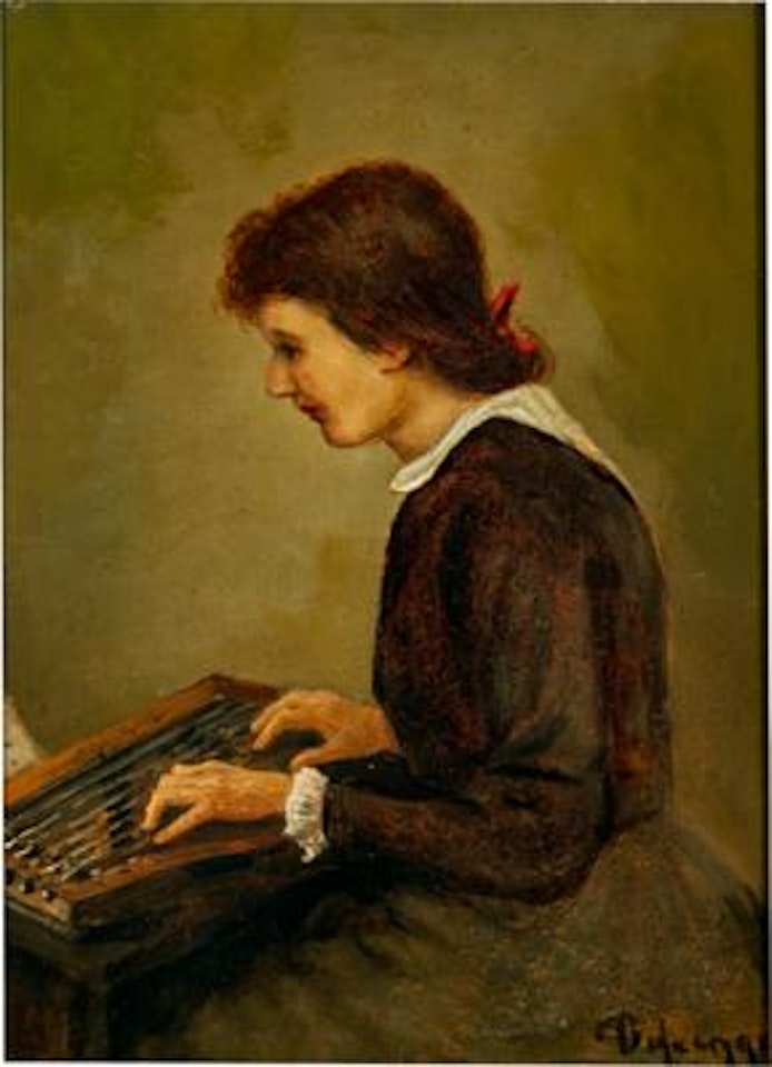 Zitherspielerin by Franz von Defregger