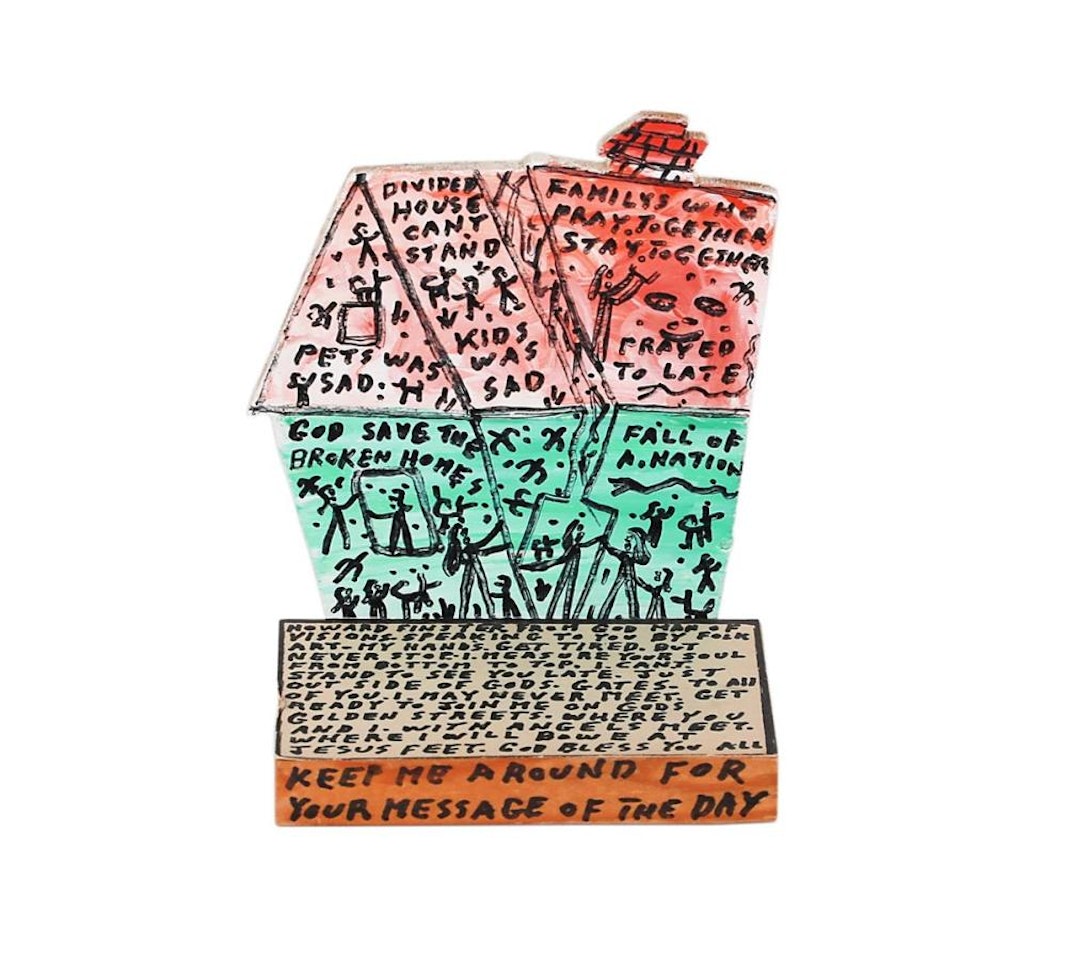 "Divided House Can"t Stand" by Howard Finster