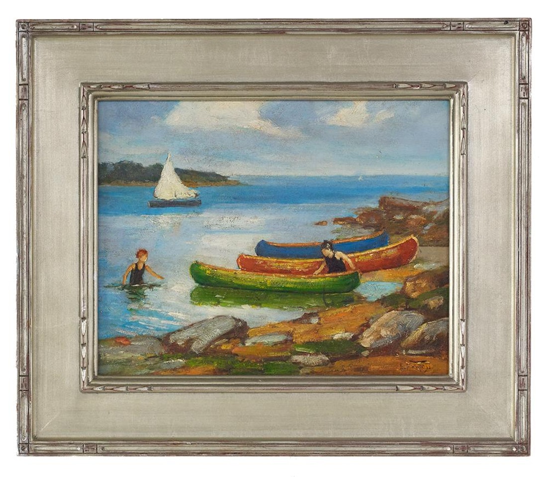 "Canoeing" by Edward Henry Potthast